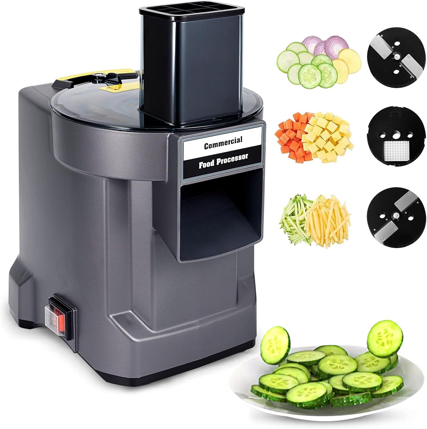 Smart Garden Kitchen - 110 V/220 V Kommerzieller Gemüseschneider, 3-in-1,