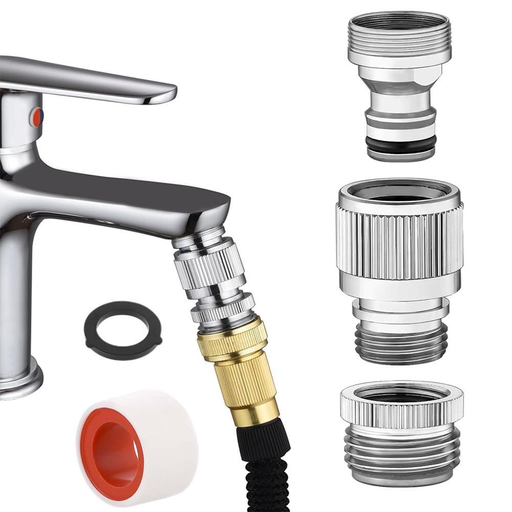 Smart Garden Kitchen - Wasserhahn-Adapter-Set für Gartenschläuche und Duschanschluss, Schnellanschlüsse,