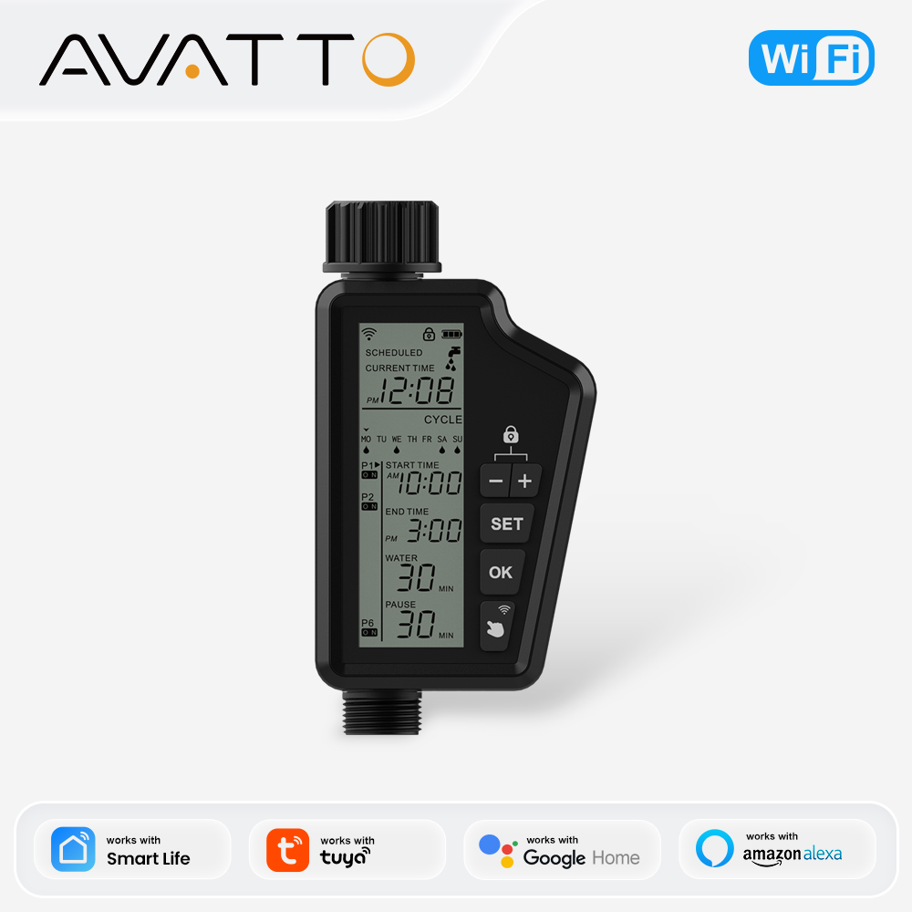 MIUCDA Gartengieß-Timer mit gr – Wifi Irrigation Timer Bewertung und Preis