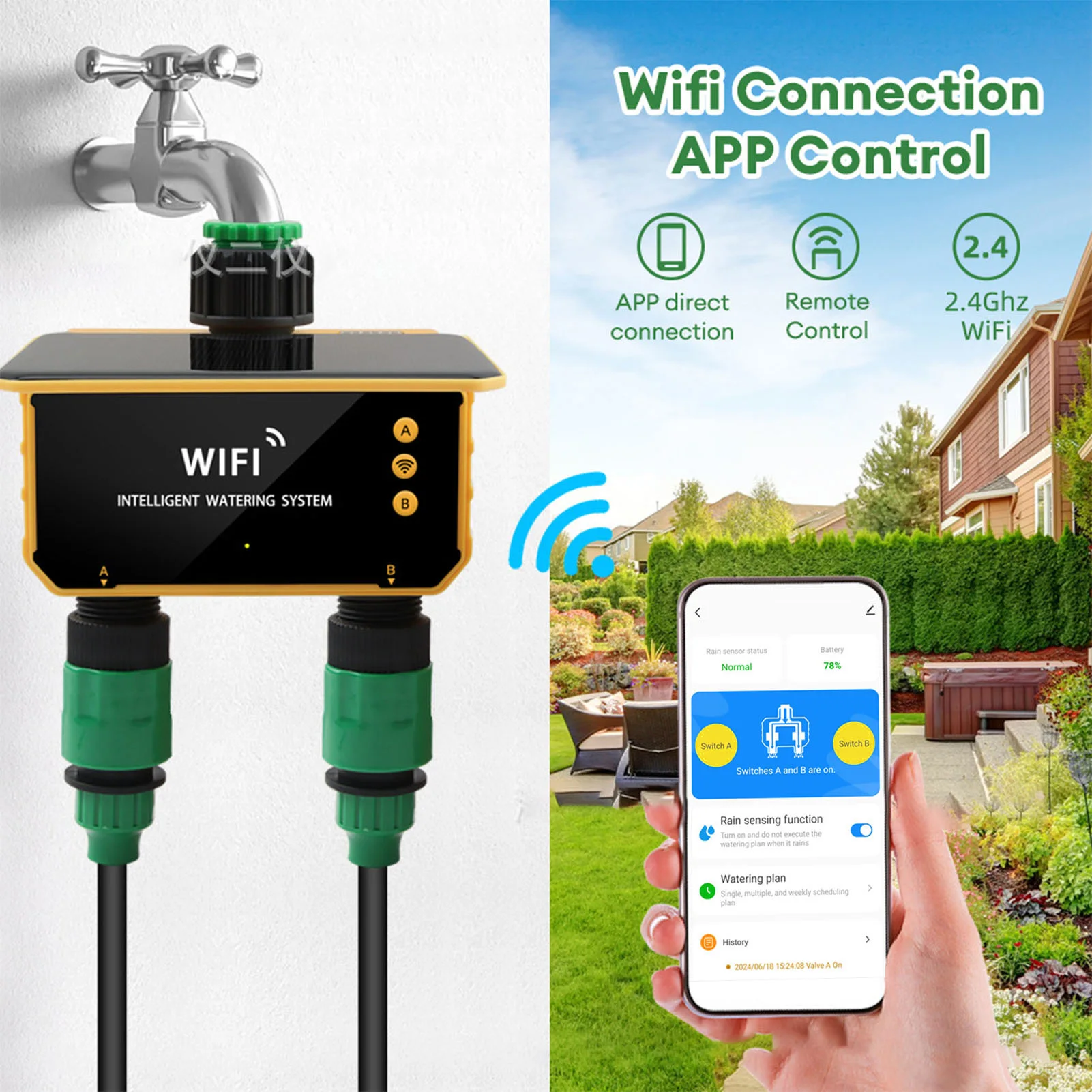 Solarbetriebener WLAN-Smart-Be – Smart Garden Sprinkler Bewertung und Preis
