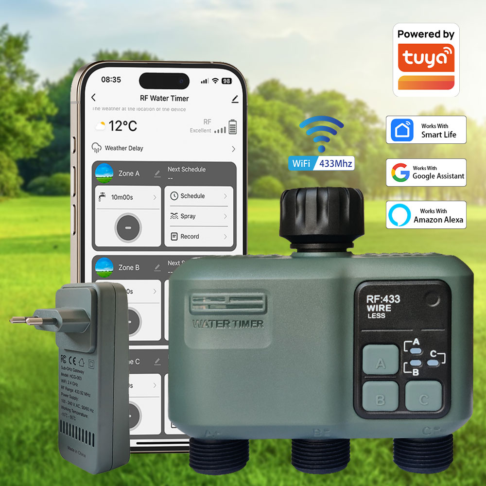 Tuya Wifi+RF433 3-Wege-Wassert – Wifi Irrigation Timer Bewertung und Preis